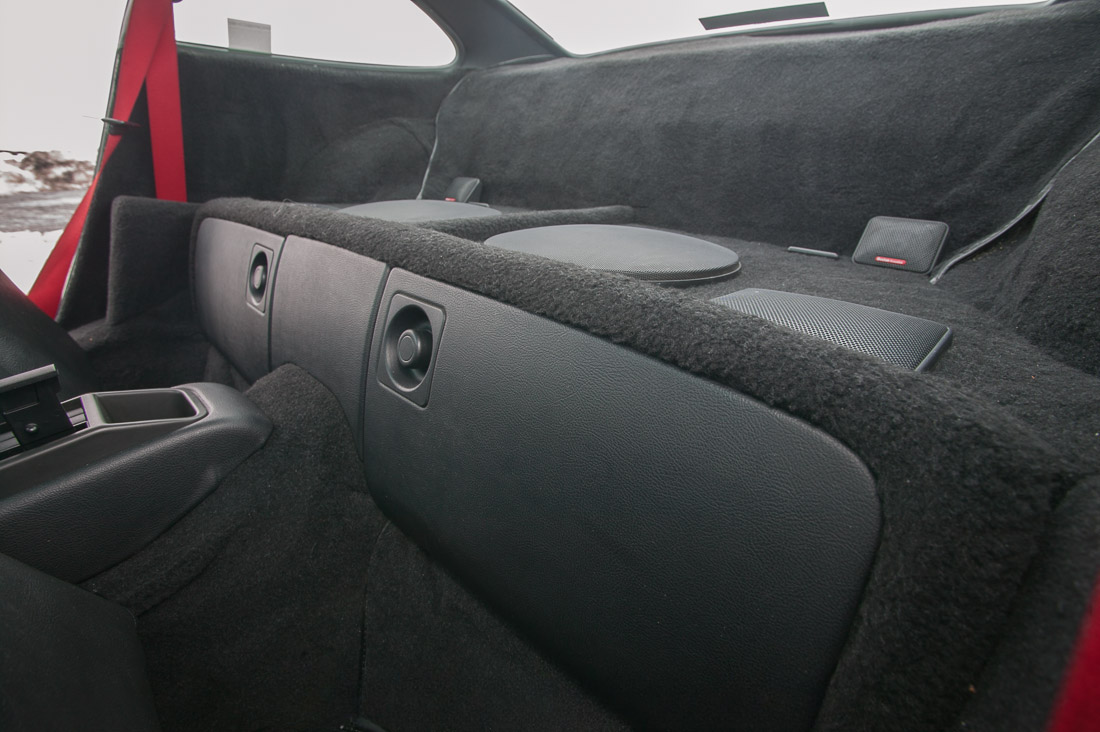 Storage behind front seats was Federal requirement