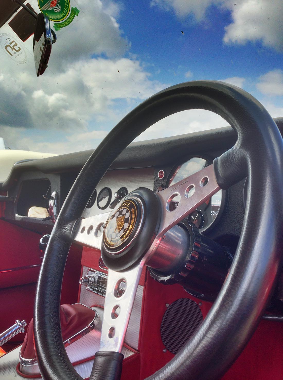 Jaguar e type restoration track test