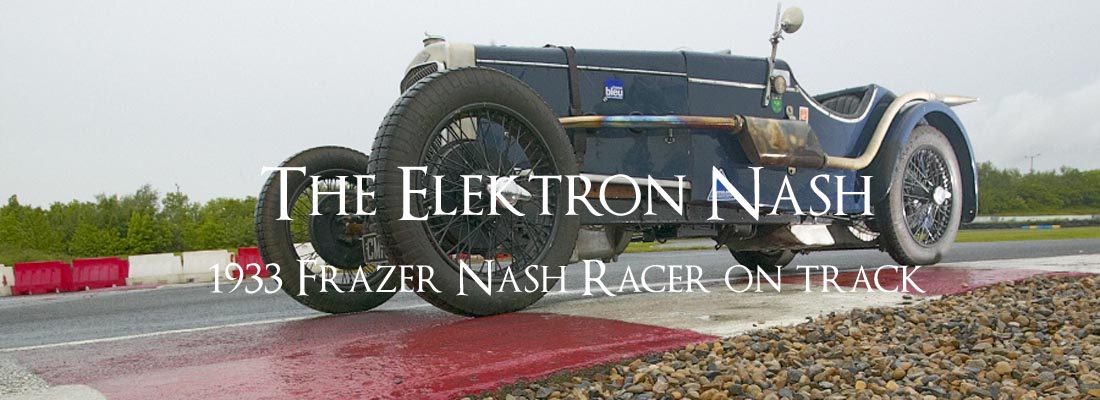 The 1935 Elektron Frazer Nash Racer on Track