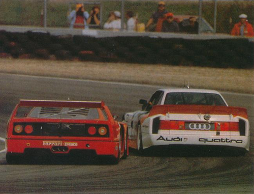 Ferrari F40LM vs Audi Quattro IMSA