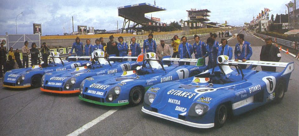Cool French racers and their Gitanes colours