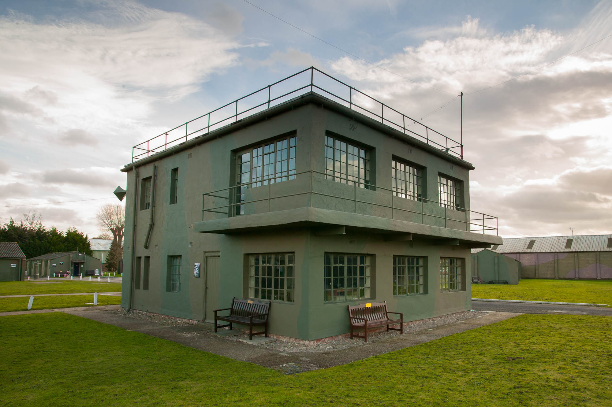 The largest independent air museum in the UK, Yorkshire Air Museum's control tower