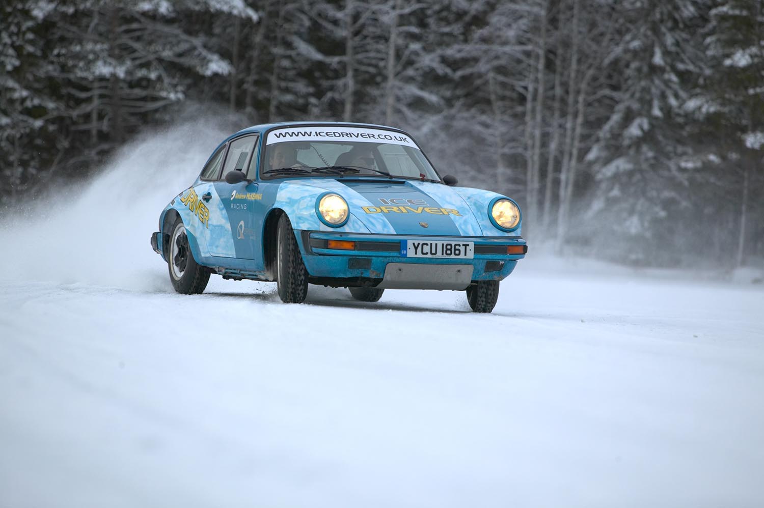 Ice driving tyres offer similar characteristics to historic racing tyres