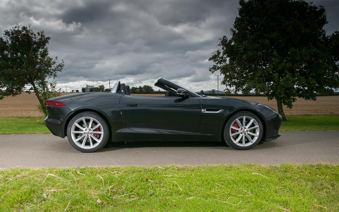 Jaguar F Type Review side view