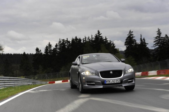 Jaguar XJ Sport undertaking high speed passenger rides in Germany