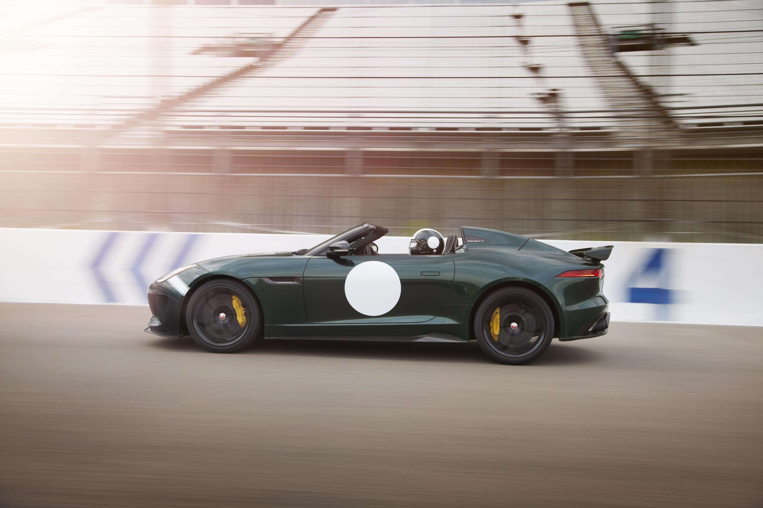 Jaguar Project 7 celebrates the classic D Type Jaguar racing car style