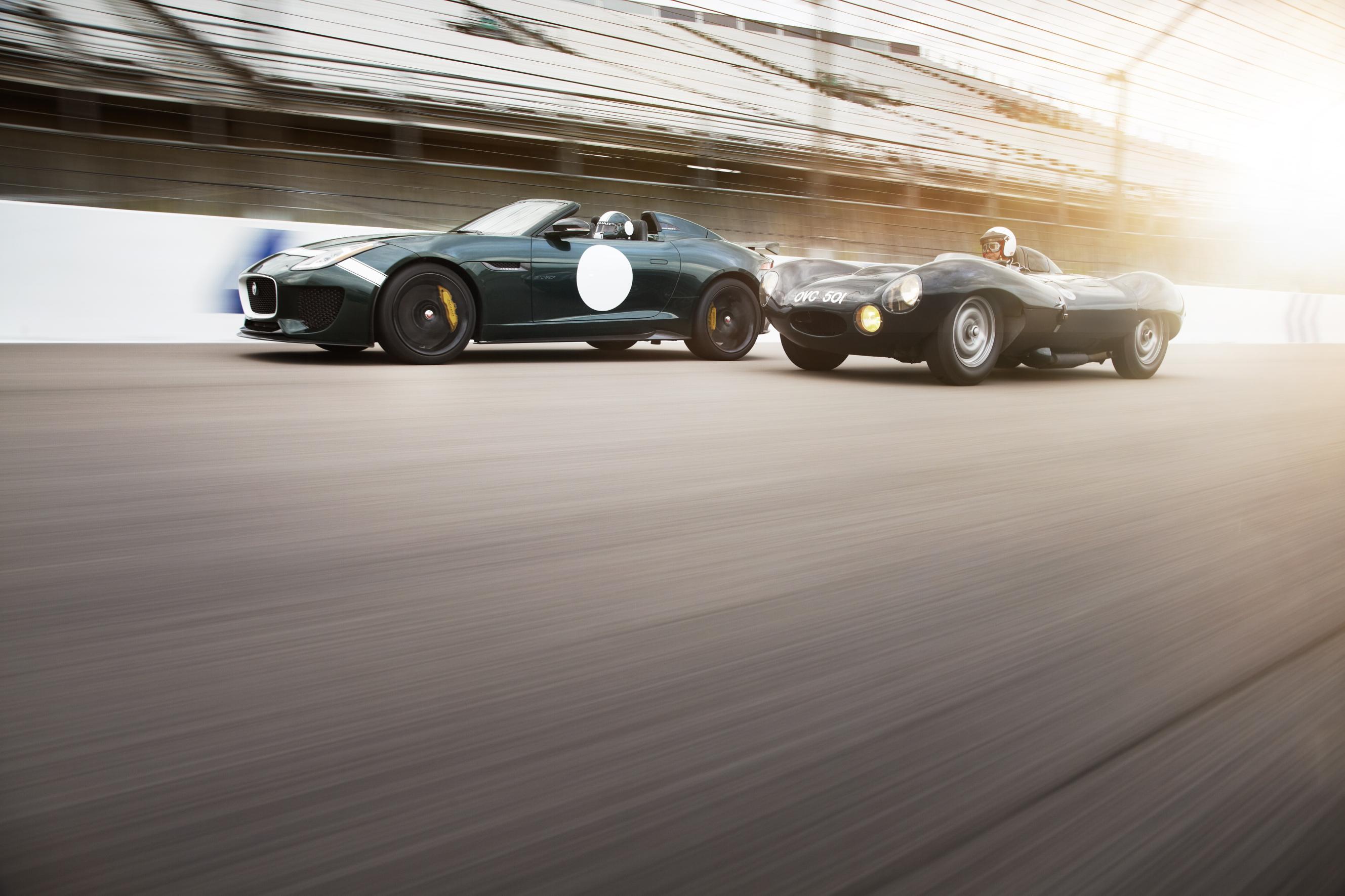 Jaguar Project 7 celebrates the classic D Type Jaguar racing car style
