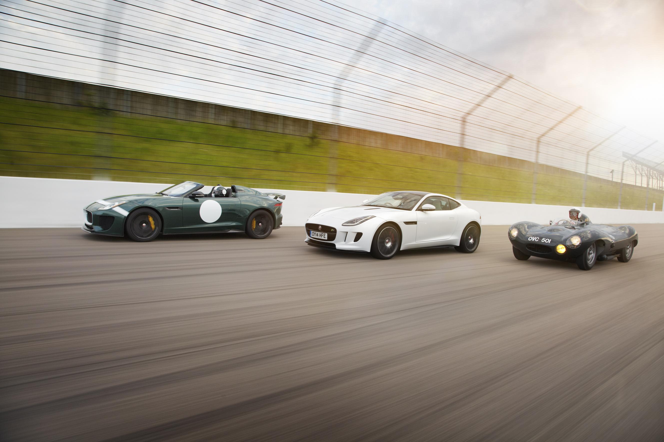 Jaguar Project 7 celebrates the classic D Type Jaguar racing car style