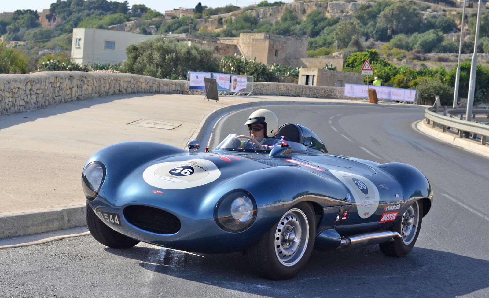 George Said was on course for a double when his D Types clutch cried enough