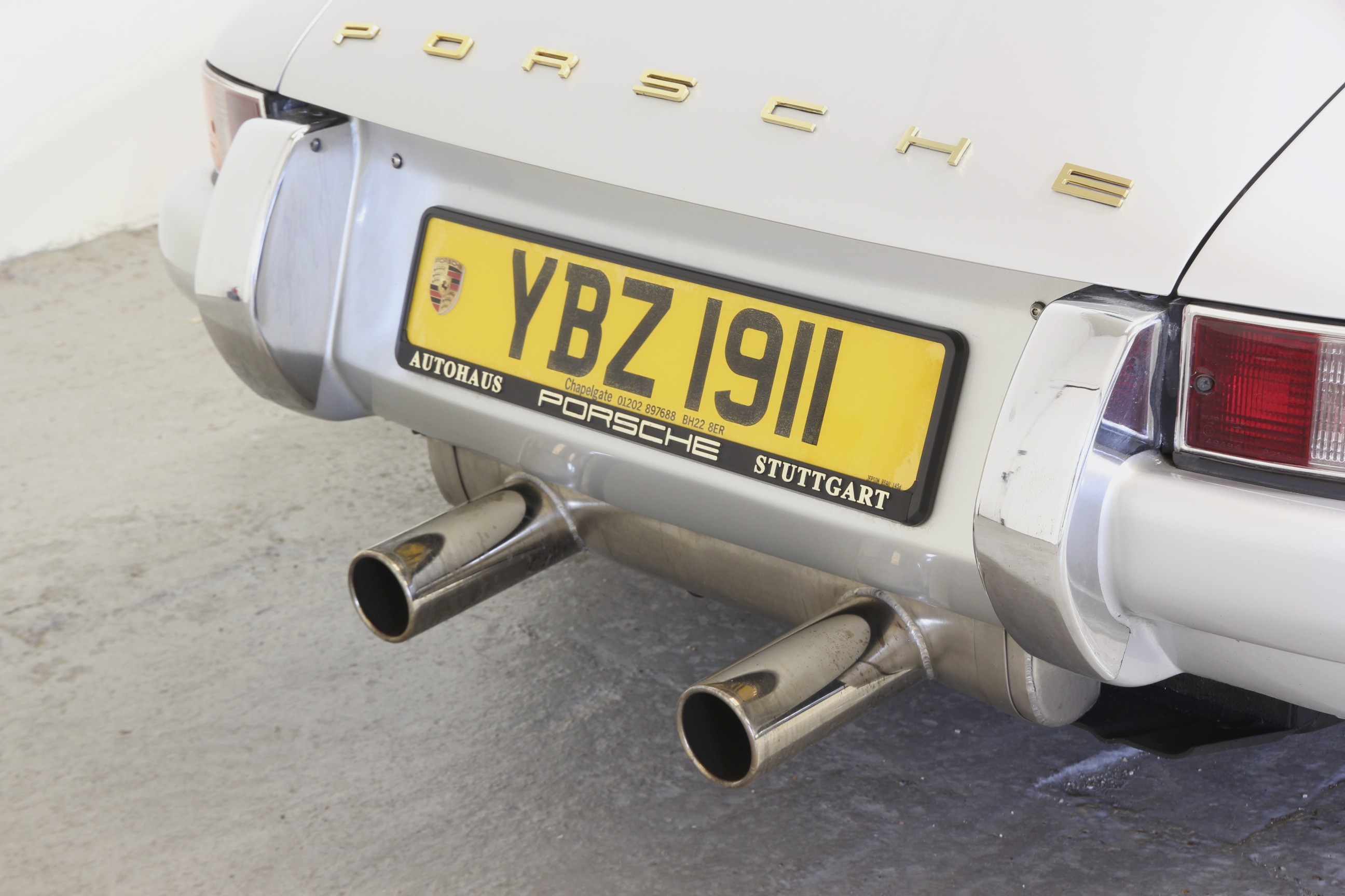 Porsche 911 backdate for sale - rear exhausts view