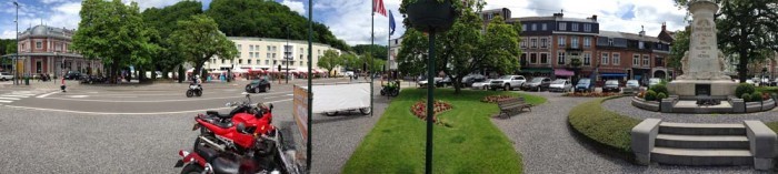 The main square in the town of Spa Francorchamps